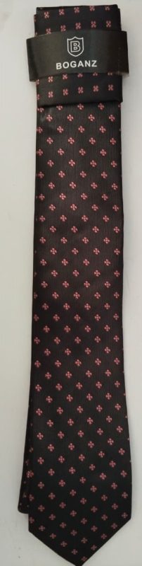 Fine Quality Tie - Black & Pink